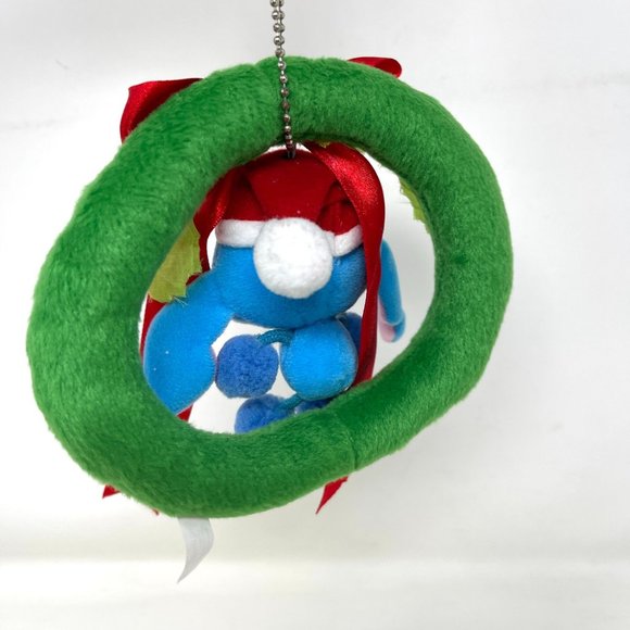 Disney Japan Lilo & Stitch Holiday Christmas Wreath Plush Window Suction Cup - Picture 3 of 6